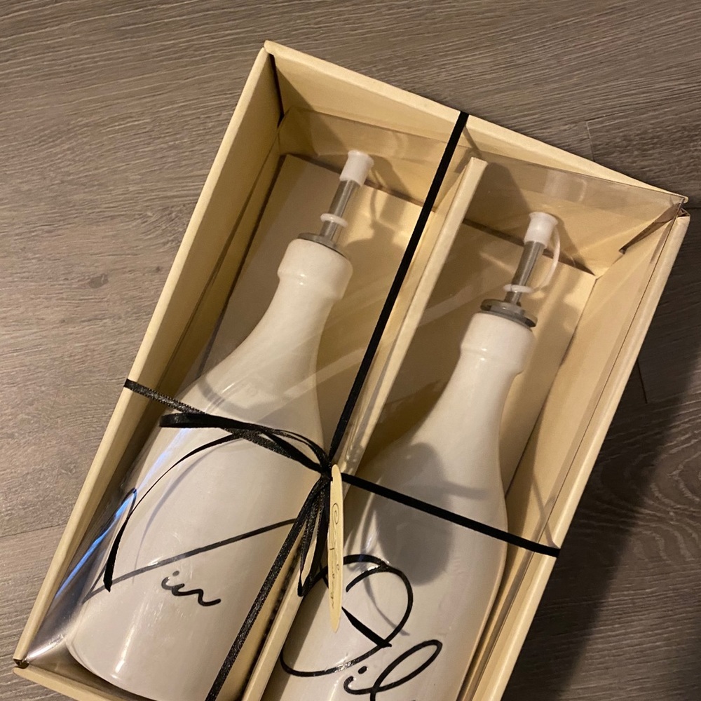NWT Oil and Vinegar dispensers.